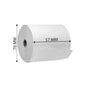 Thermal Paper Roll (57 x 70mm) 65 gsm 50 Pieces/Box